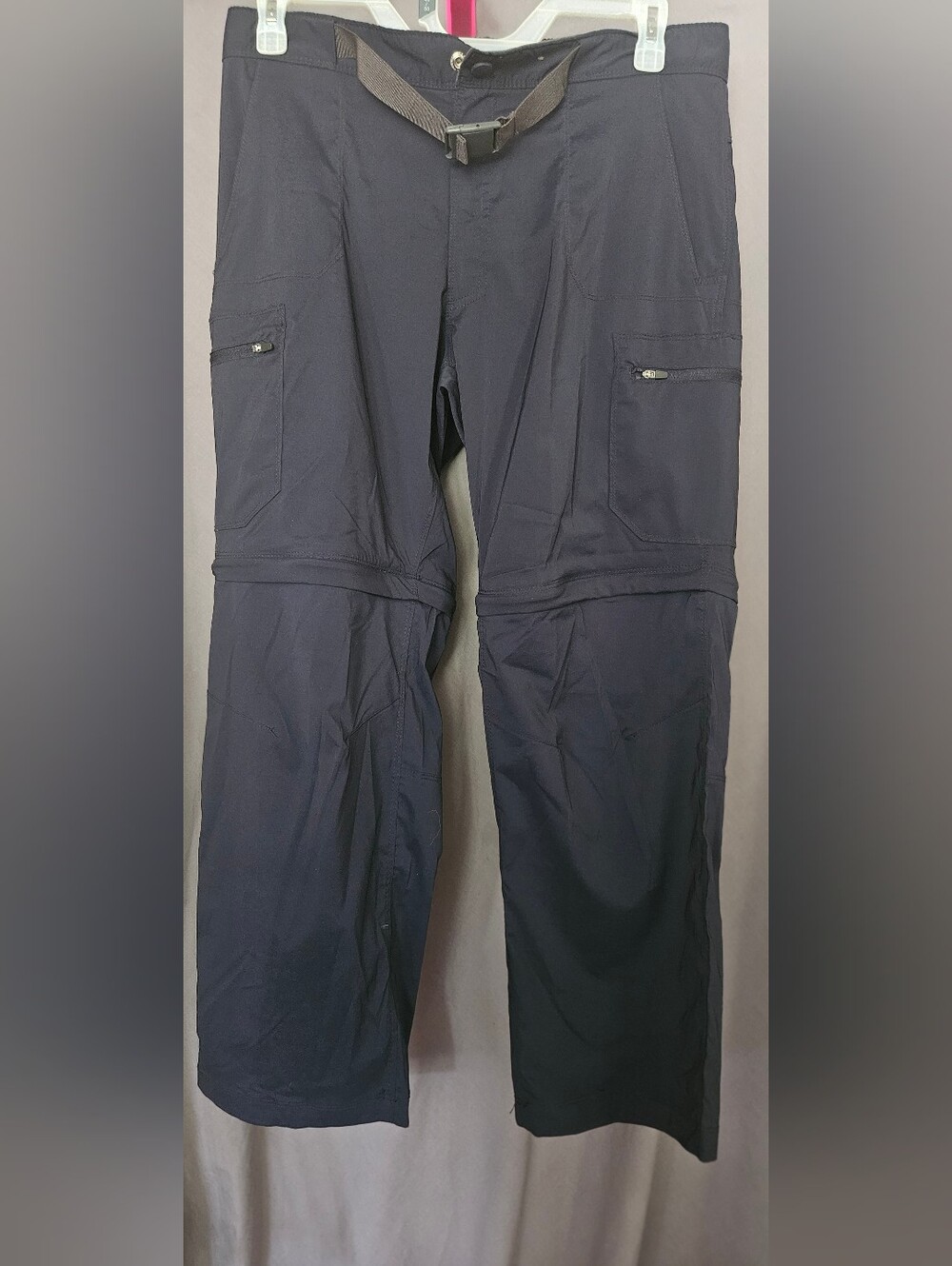 Outdoor Life Men's Navy Convertible Cargo Pants with Belt